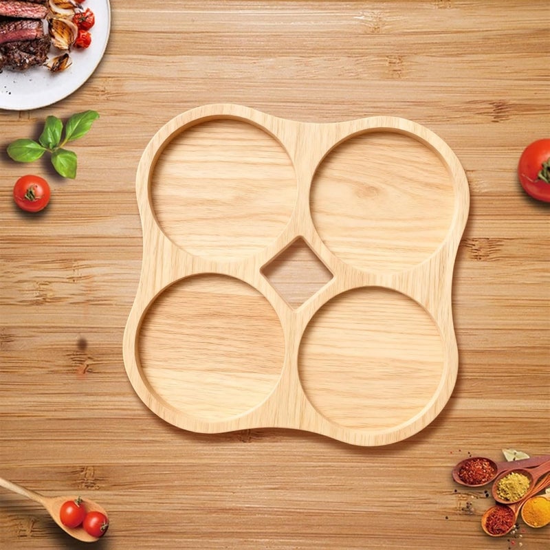 beinkmake 5 in 1 Circle Router Template Acrylic Clear Valet Tray Router Template for Woodworking Drawing Inlay Templates Charcuterie Board Handicraft Decorative 9.8x9.8 inch - Image 5